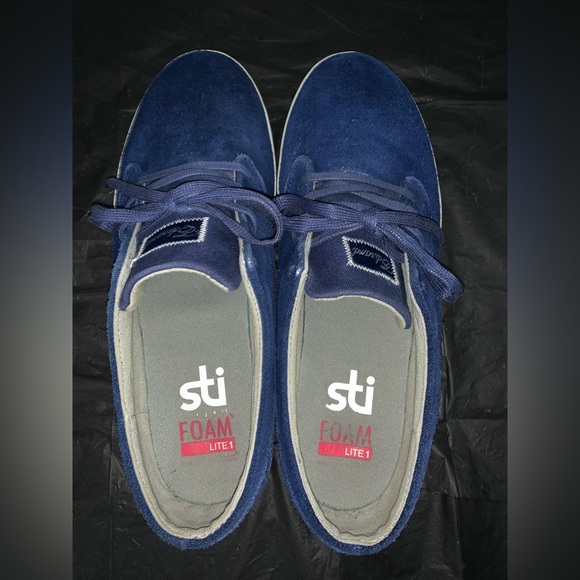 Vintage Es Edward Skate Shoes Original Pro Model Blue Suede Size 12 US - Picture 8 of 10